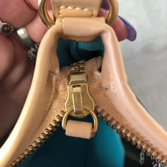 Parazul Orca Scarf Cross Body Bag Leather Purse Black & Tan - Picture 14 of 14